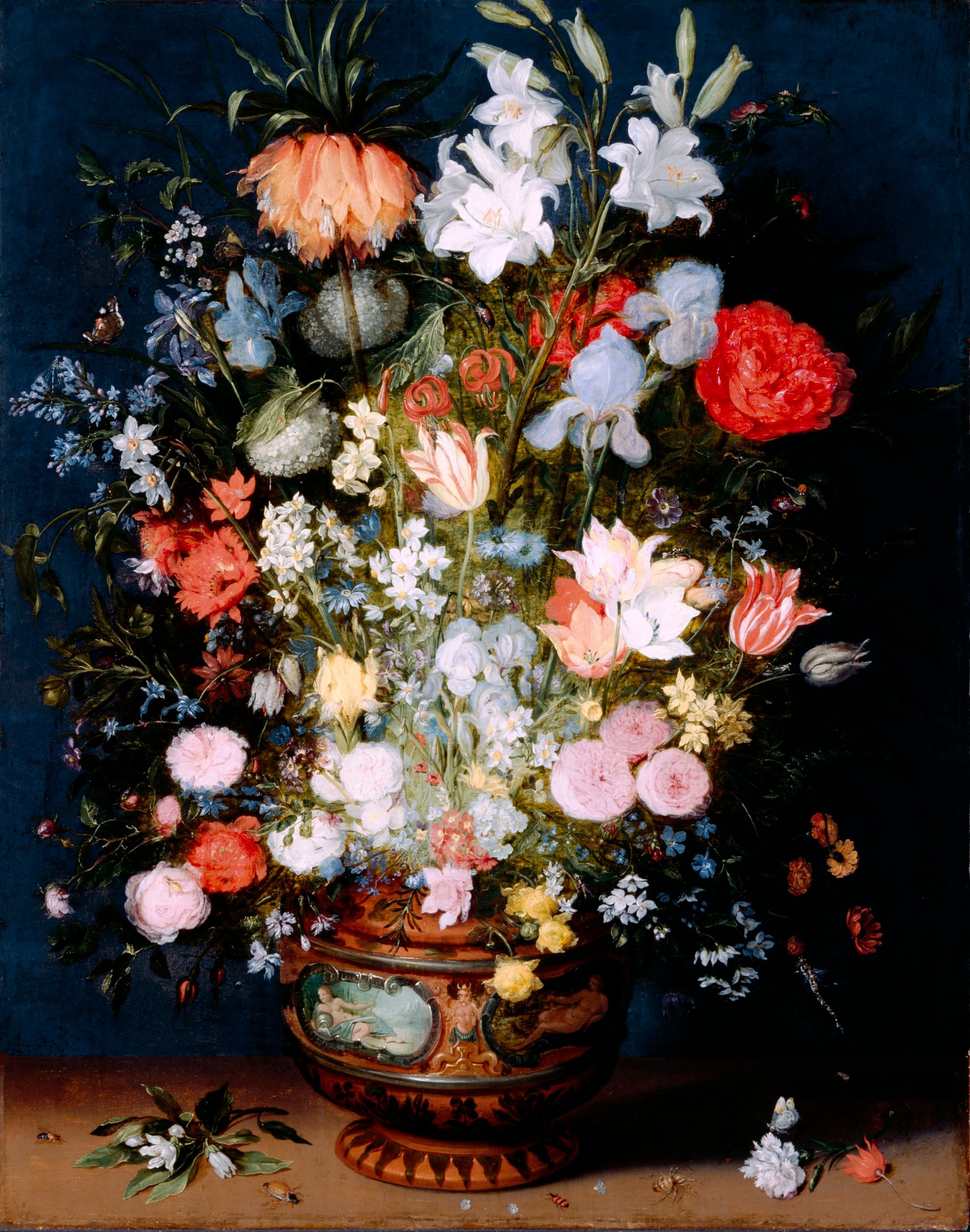 Bouquet of Flowers in a Ceramic Vase by Jan Brueghel the Younger