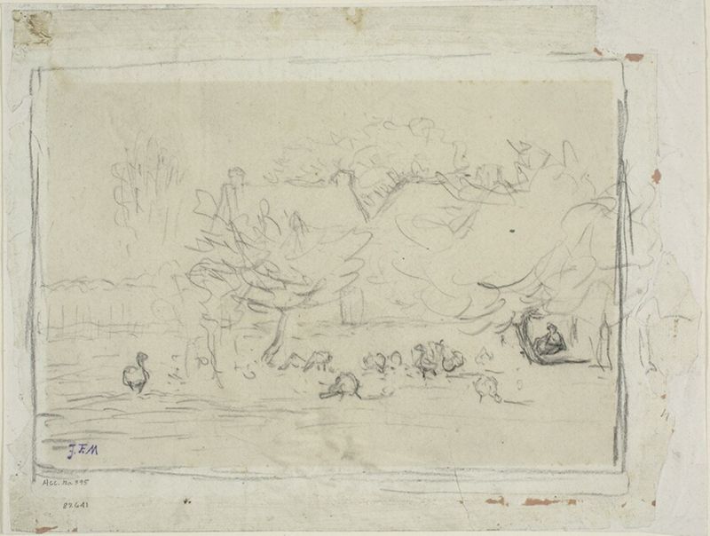 Geese in a Farmyard
