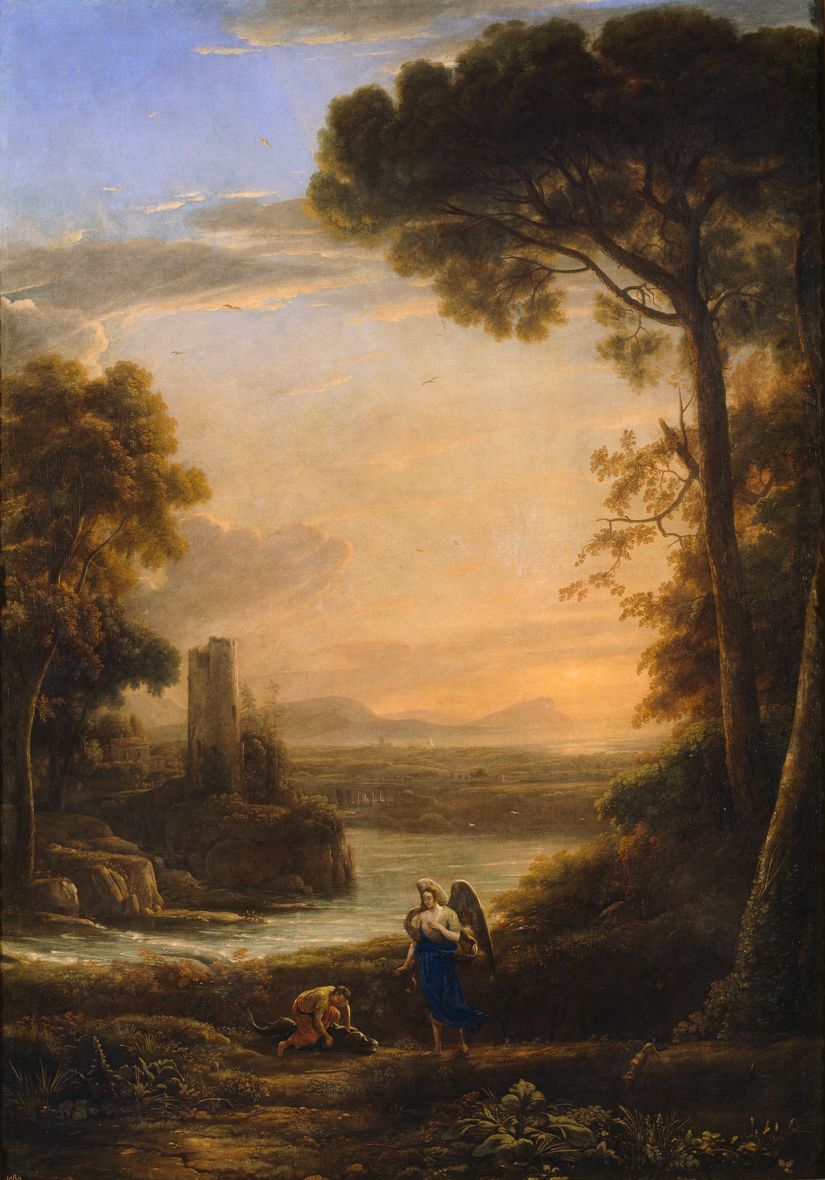 Landscape with Tobias and the Angel by Claude Lorrain