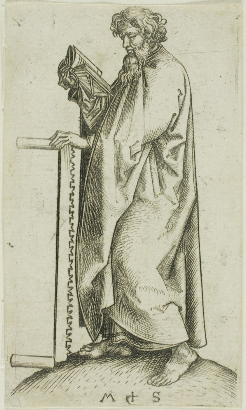 St. Simon, from Apostles by Martin Schongauer
