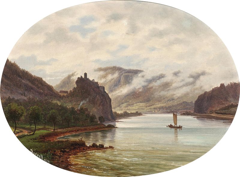A View of Střekov Castle on the Elbe