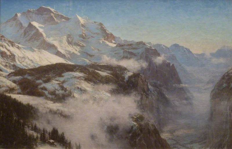 Winter in the Lauterbrunnen Valley, Switzerland