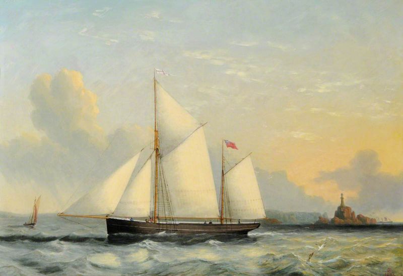 The Ketch 'Gazelle' of Jersey off Corbiere