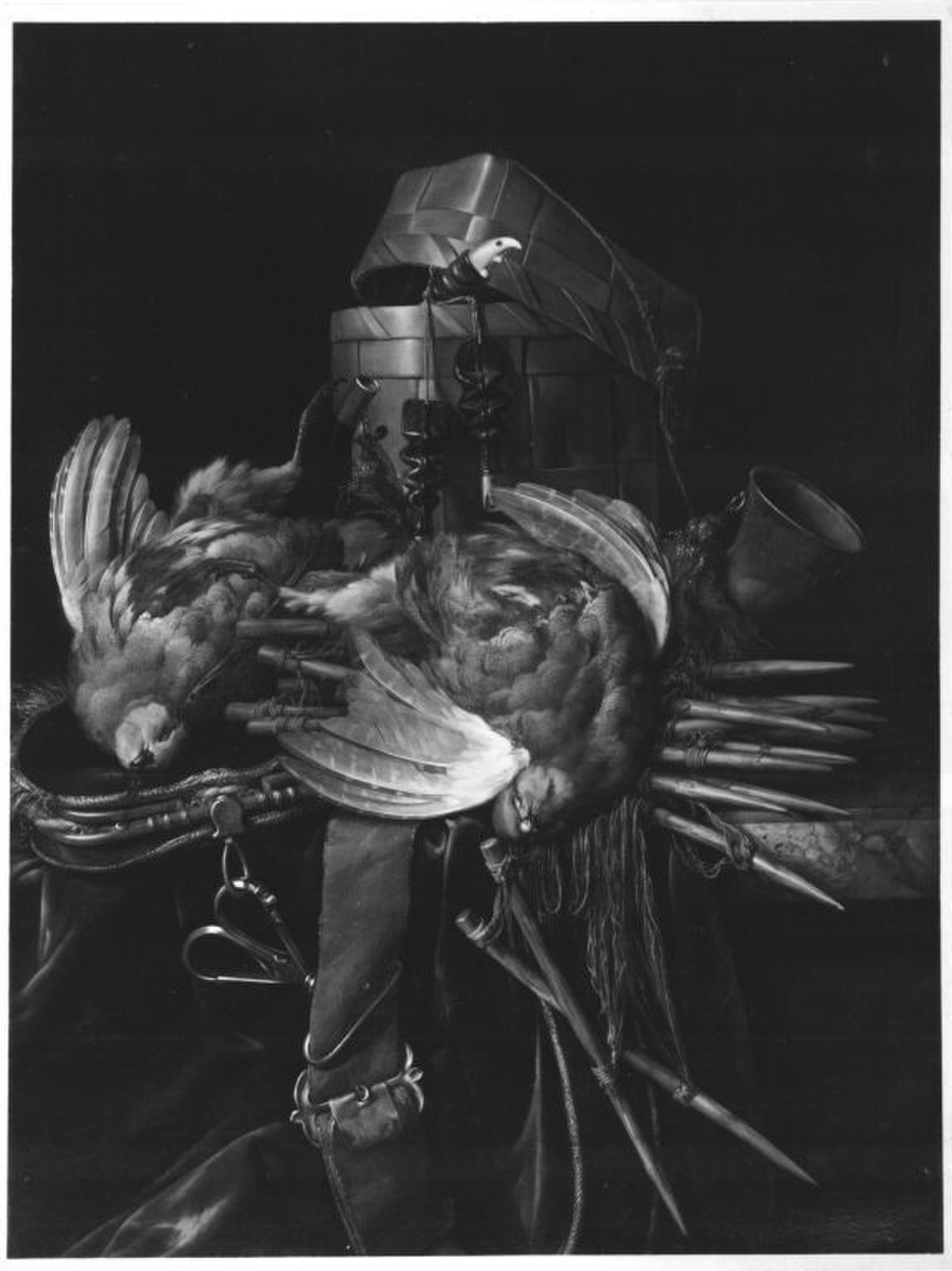 Rebhühner und Jagdgerät by Willem van Aelst