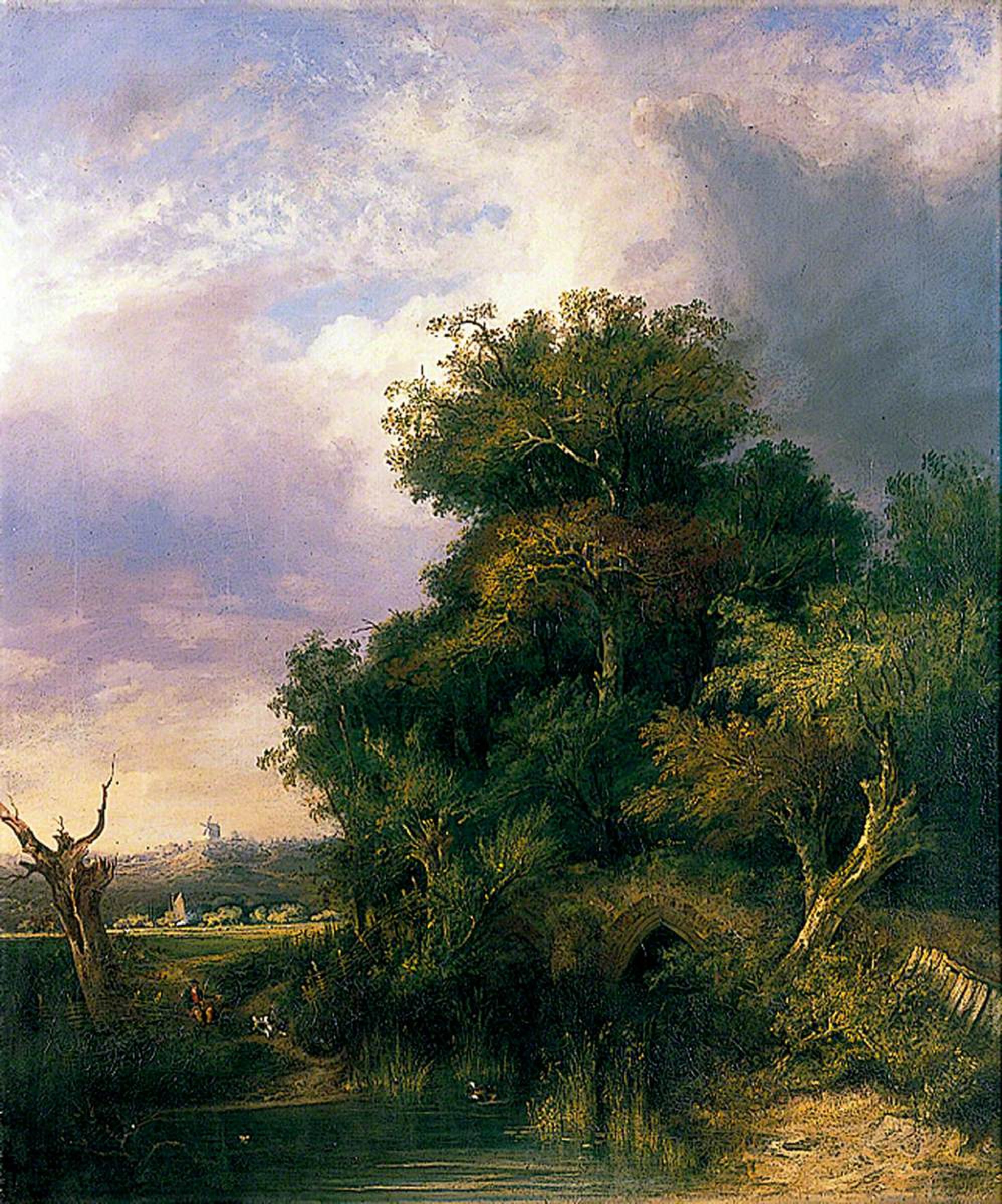 View near Bury St Edmunds, Suffolk by John Berney Crome