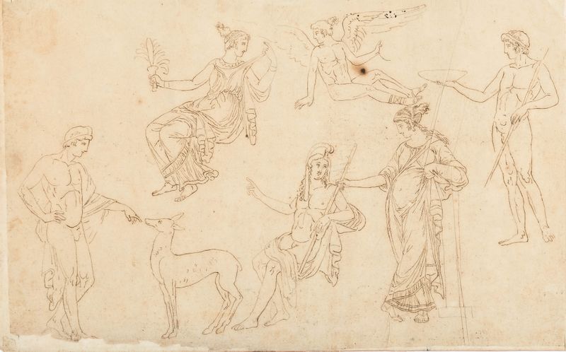 Paris and Helen (Anonymous Tracing after d ’Hancarville)