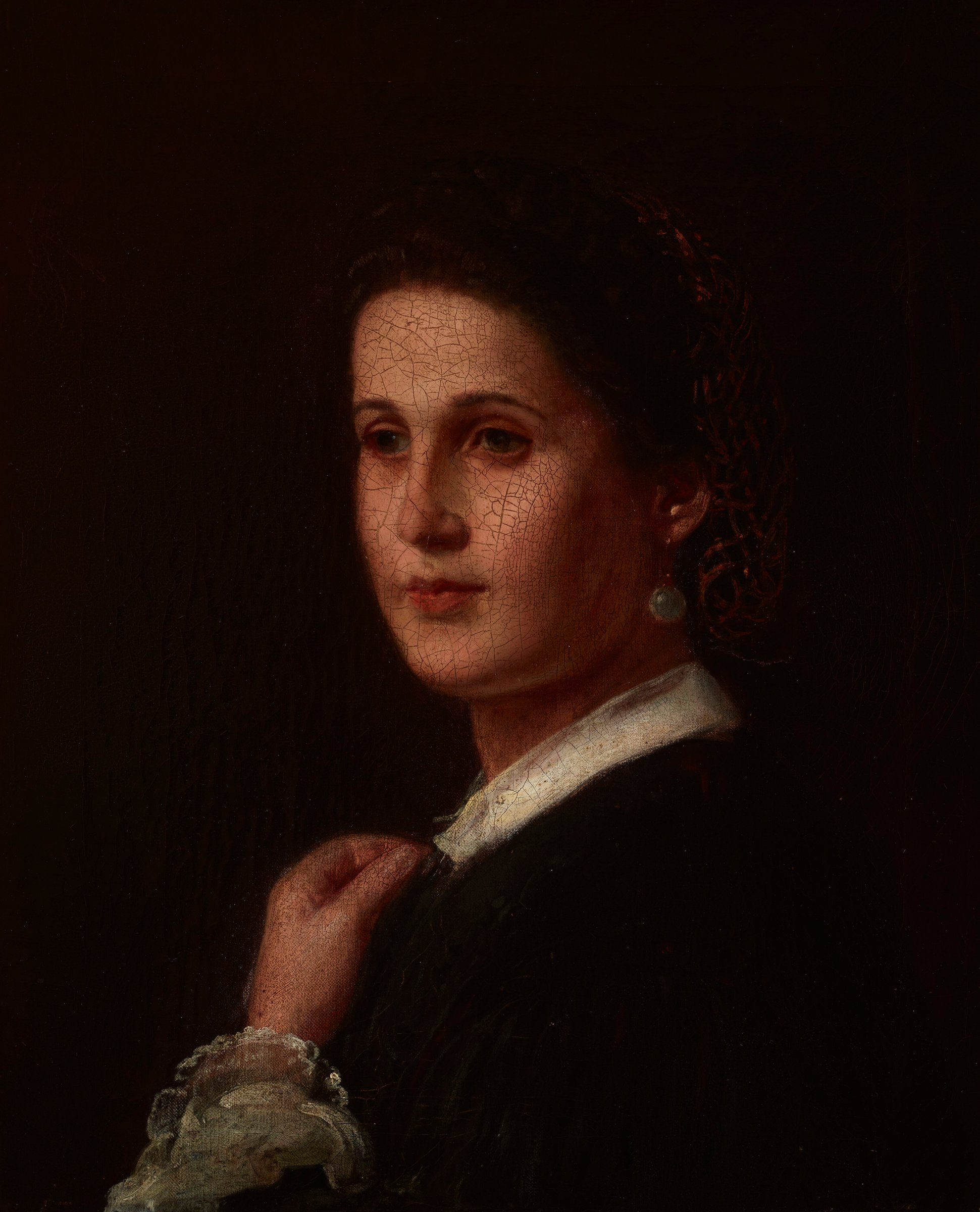 Portrait of Malwina Ramloff, Artist's Fiancée by Władysław Łuszczkiewicz