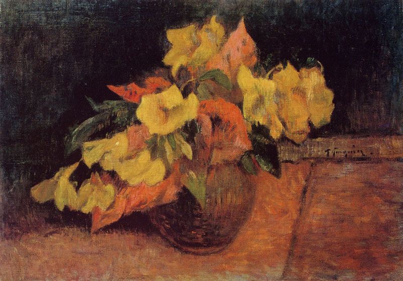 Evening Primroses in a Vase