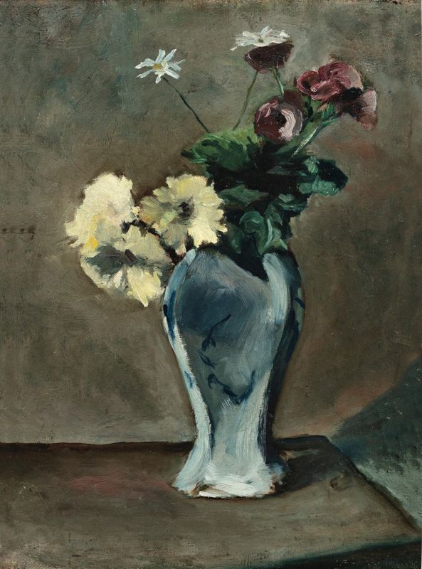 Anemones and anthemics in a vase
