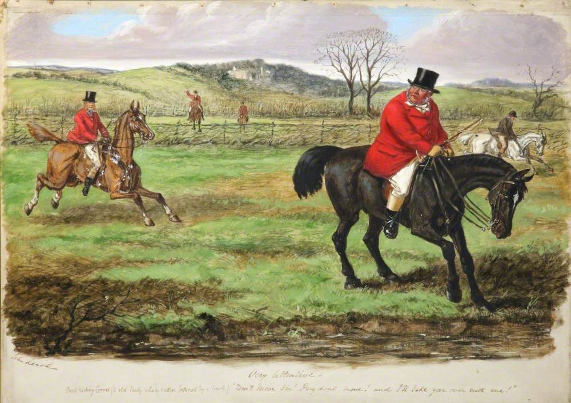 Very Attentive by John Leech
