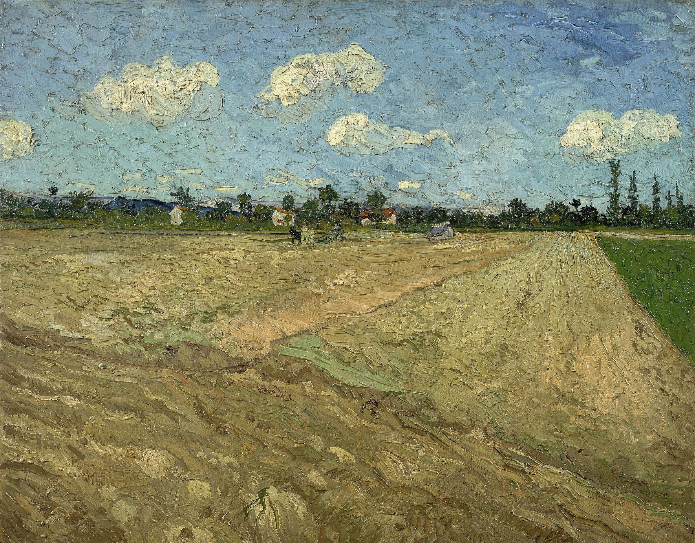 Ploughed fields by Vincent van Gogh