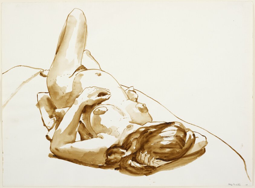 Reclining Female Model by Philip Pearlstein