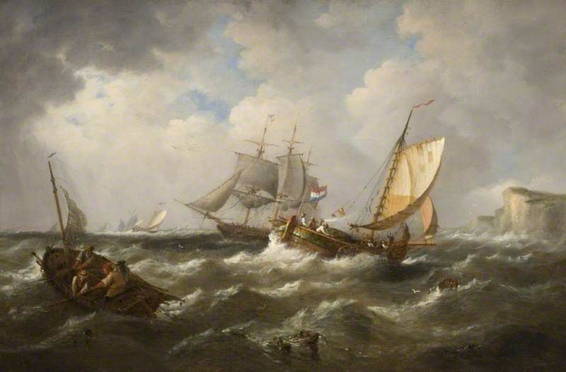 Seascape with French Shipping