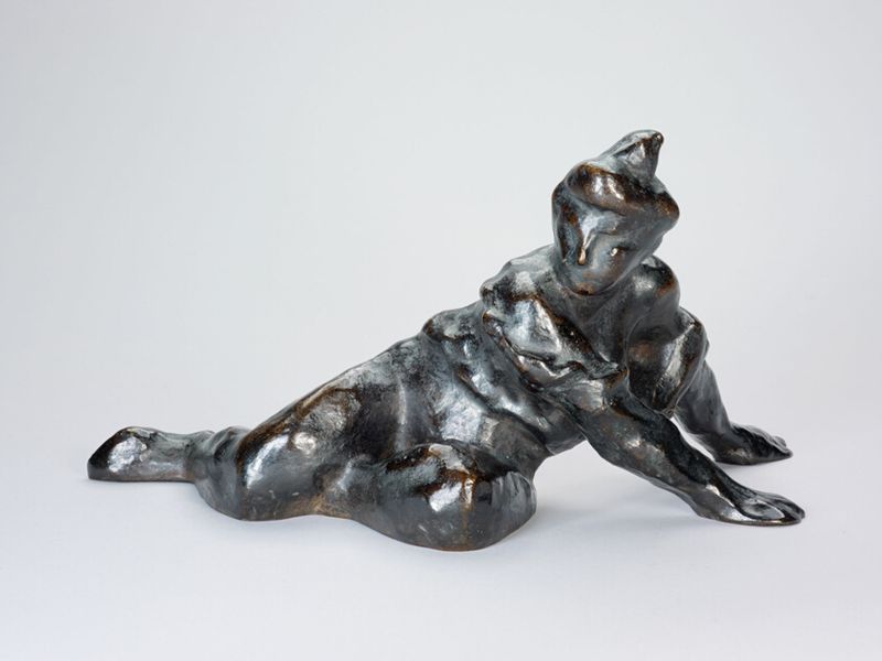 Woman Leaning on Her Hands