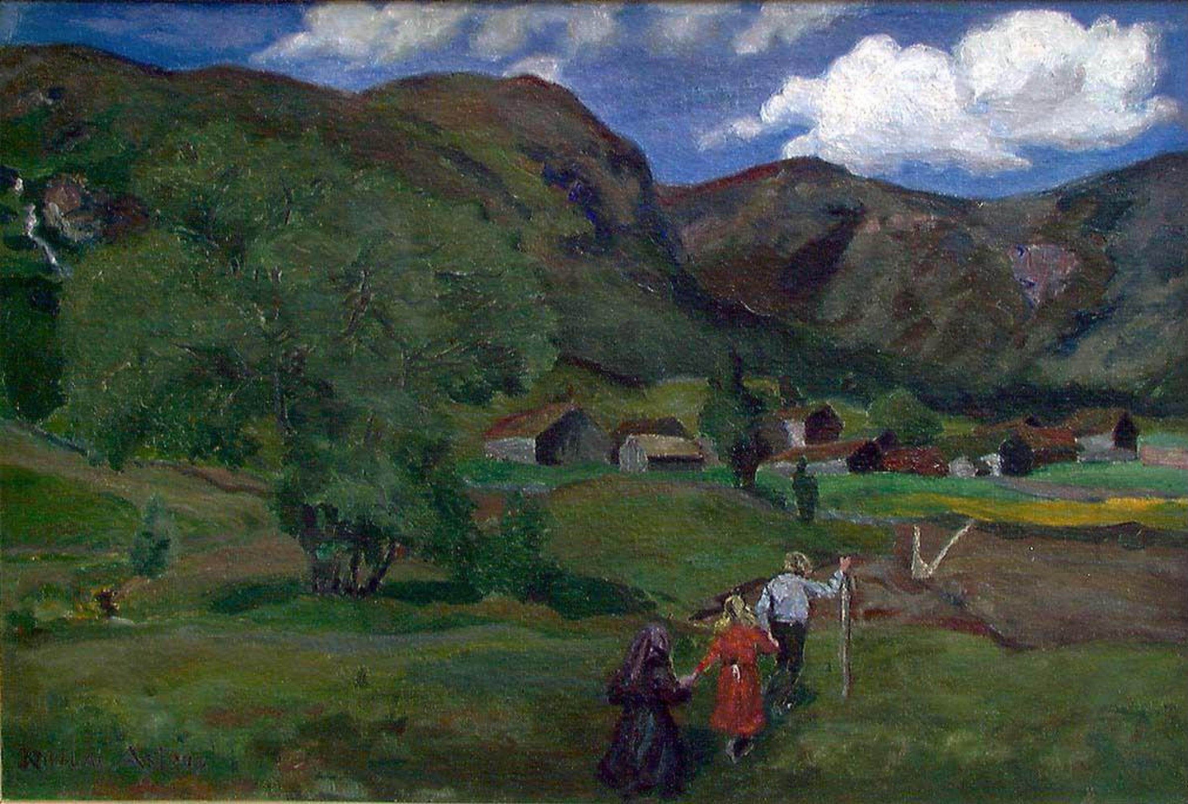 Landscape with Children by Nikolai Astrup
