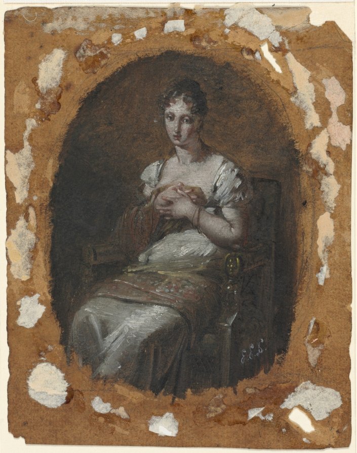 Young Woman Seated by Pierre Paul Prud'hon