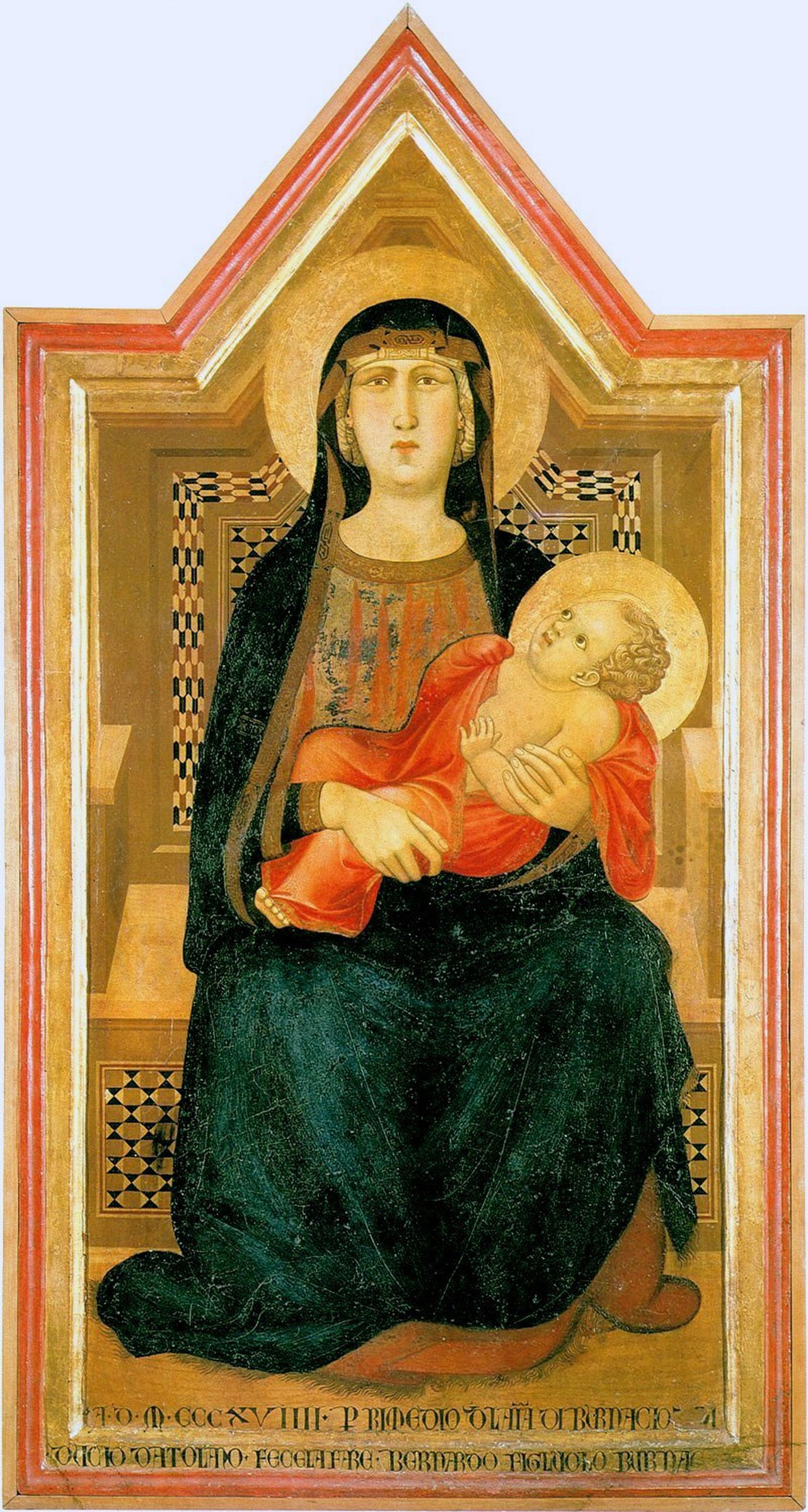 Madonna with child by Ambrogio Lorenzetti