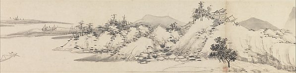 明 沈周 溪山秋色圖 卷|明 沈周 溪山秋色圖 卷明 楷書溪山秋色圖 引首|Autumn Colors among Streams and Mountains by Shen Zhou