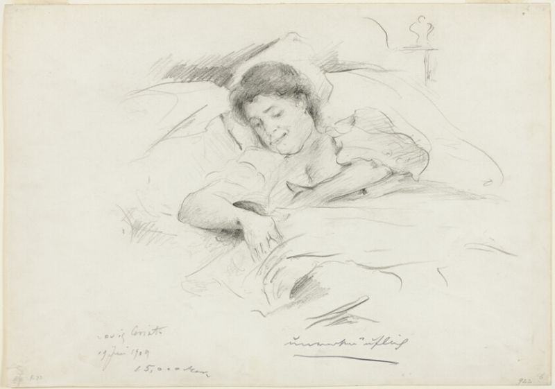 Study for In Puerperium: Charlotte with Wilhelmine