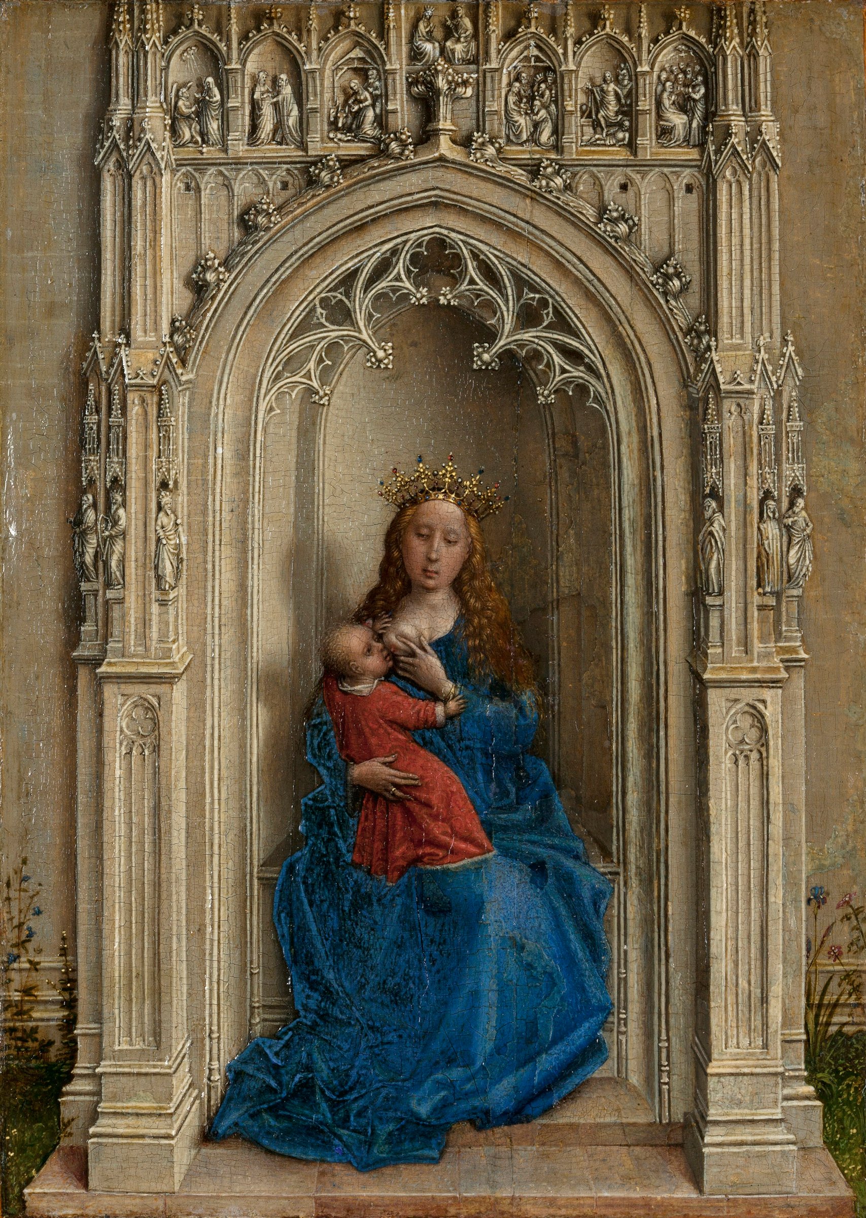 Virgin and Child Enthroned by Rogier van der Weyden