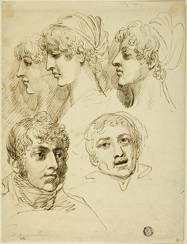 Five Sketches of Heads