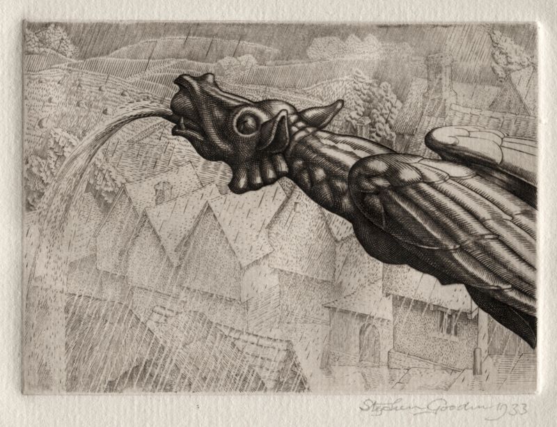 Illustration for "Peronnik the Fool": A Gargoyle