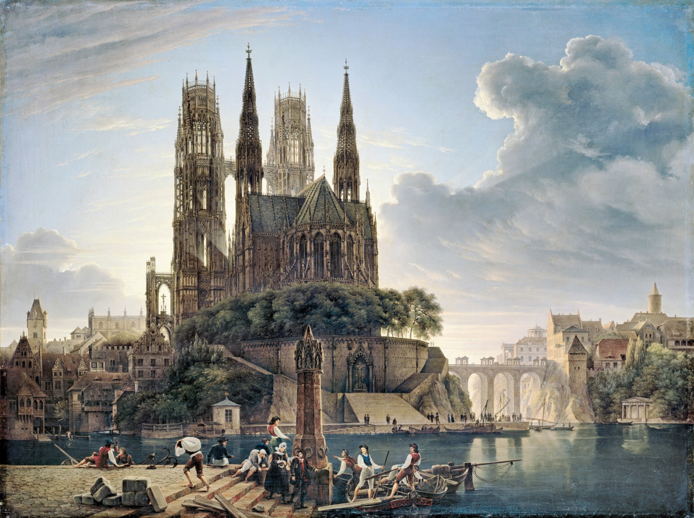 Gothic Cathedral by the Water — 1813