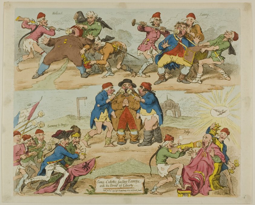 Sans-culottes by James Gillray