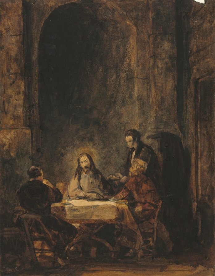 Christ at Emmaus by Benjamin West