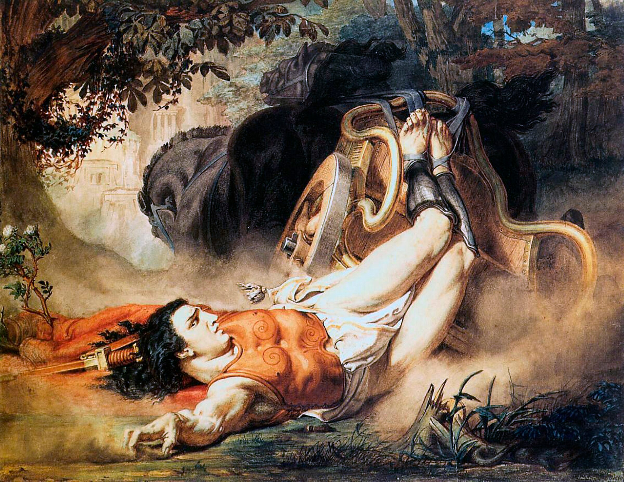 The Death of Hippolytus — Lawrence Alma-Tadema numbered works