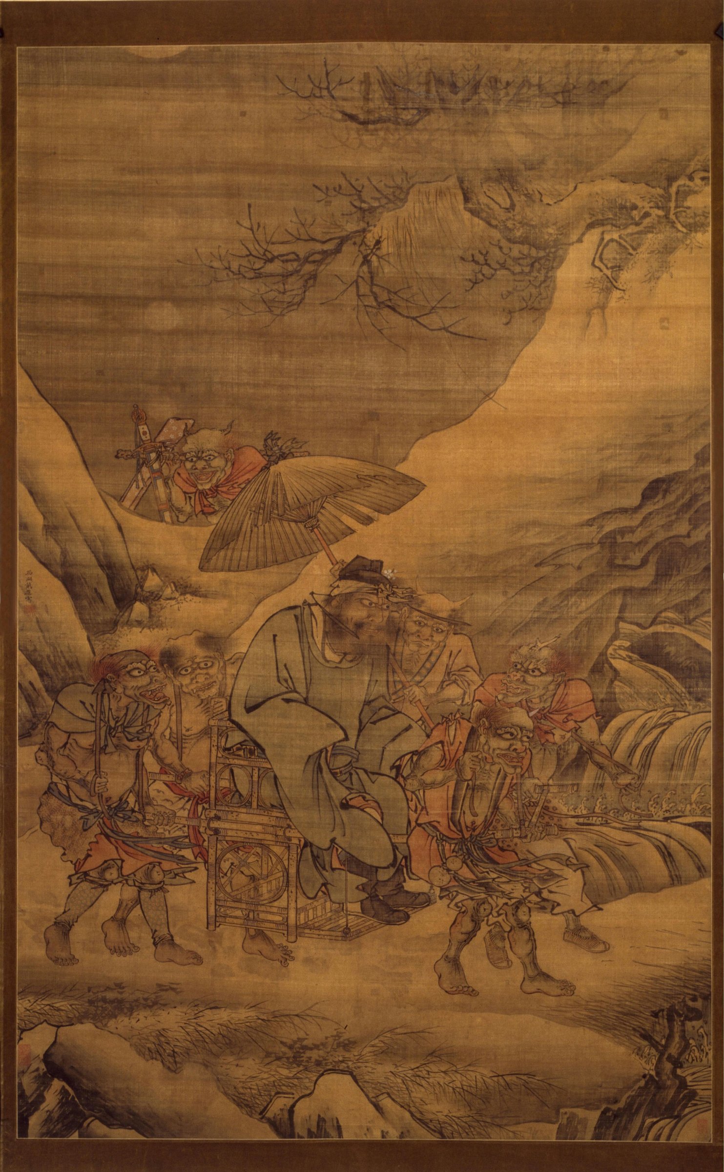 The Night Excursion of Zhong Kui by Dai Jin