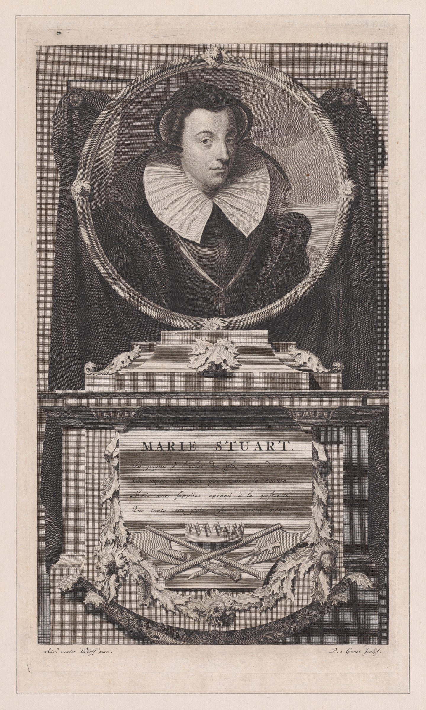 Mary, Queen of Scots (from "Histoire d'Angleterre, d'Ecosse et d'Irlande," volume 1) by Pieter van Gunst