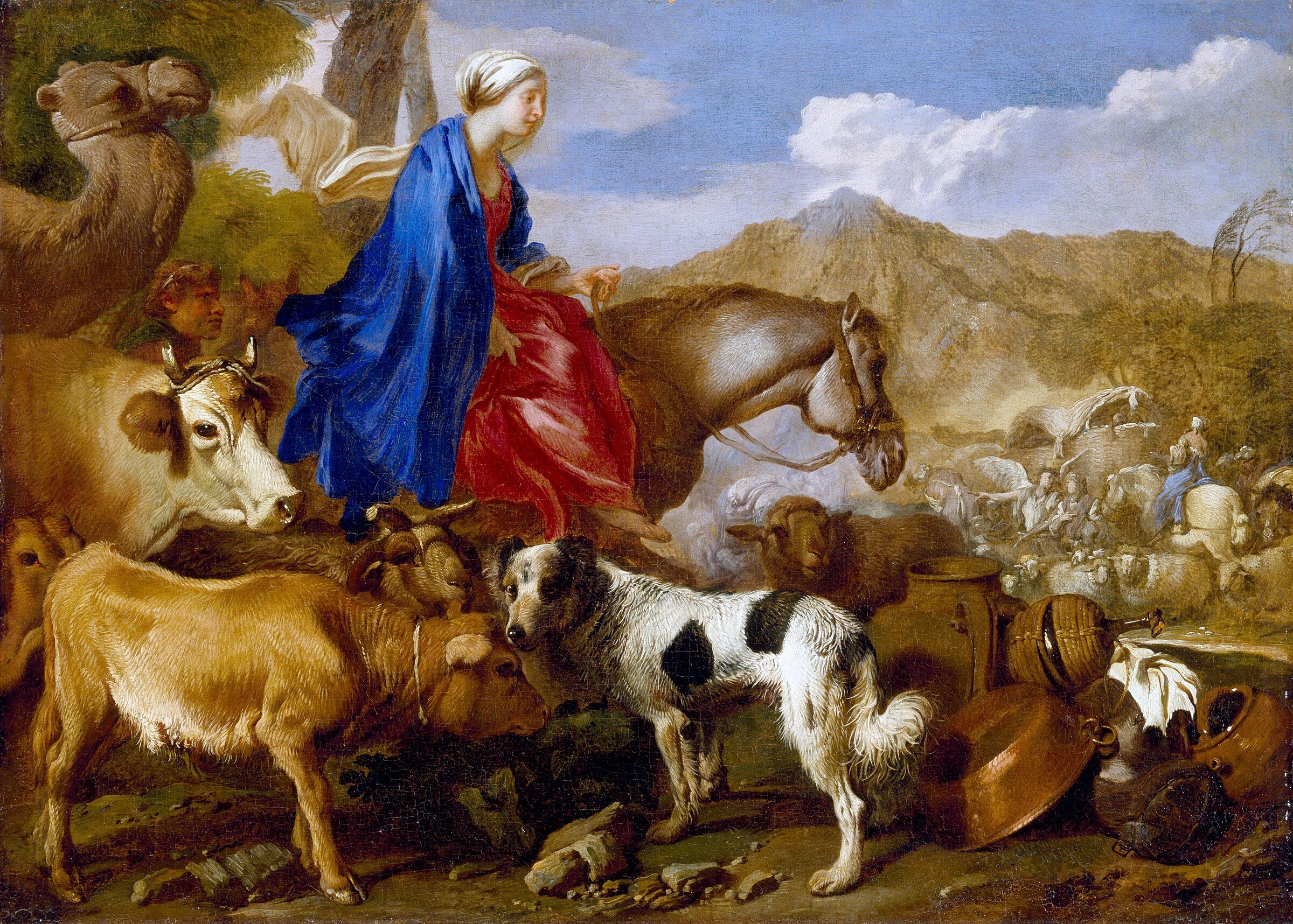 Journey of Rebecca by Giovanni Benedetto Castiglione