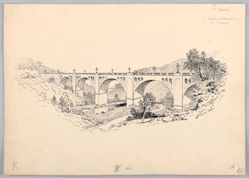 A Bridge, Design for Washington Board of Trade Dinner, May 13, 1908