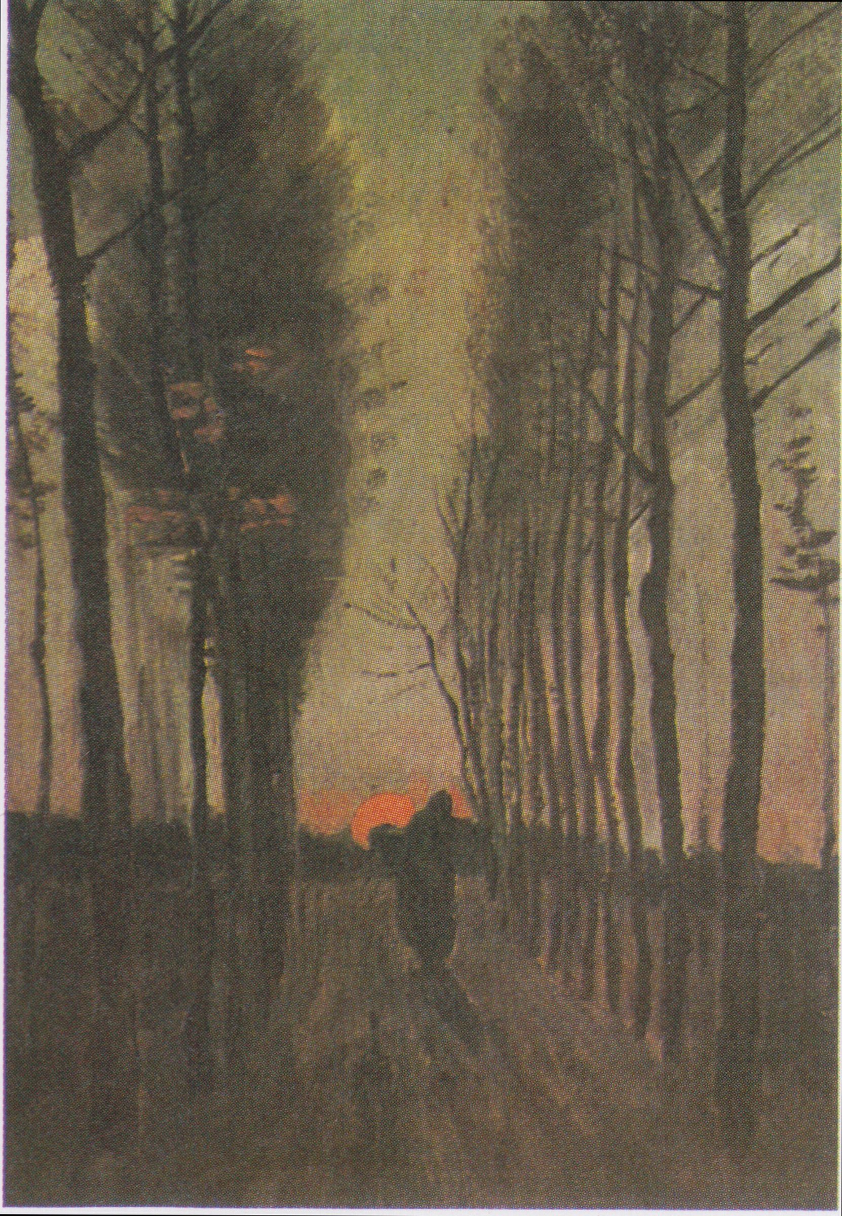 Avenue of Poplars at Sunset — Vincent van Gogh