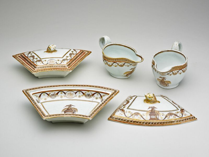 Two Sauceboats and Two Covered Tureens from the Washington Memorial Service