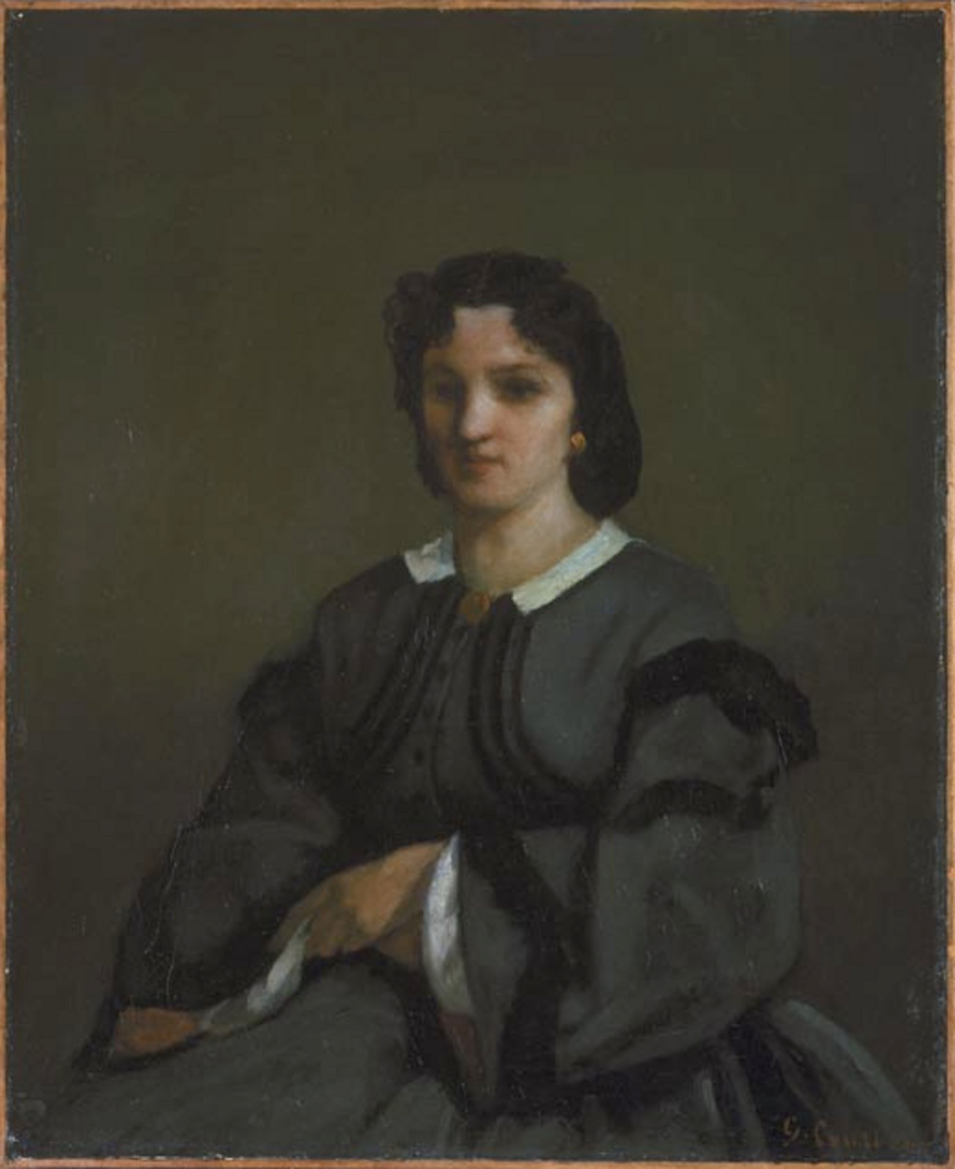 Woman with Gloves — 1858