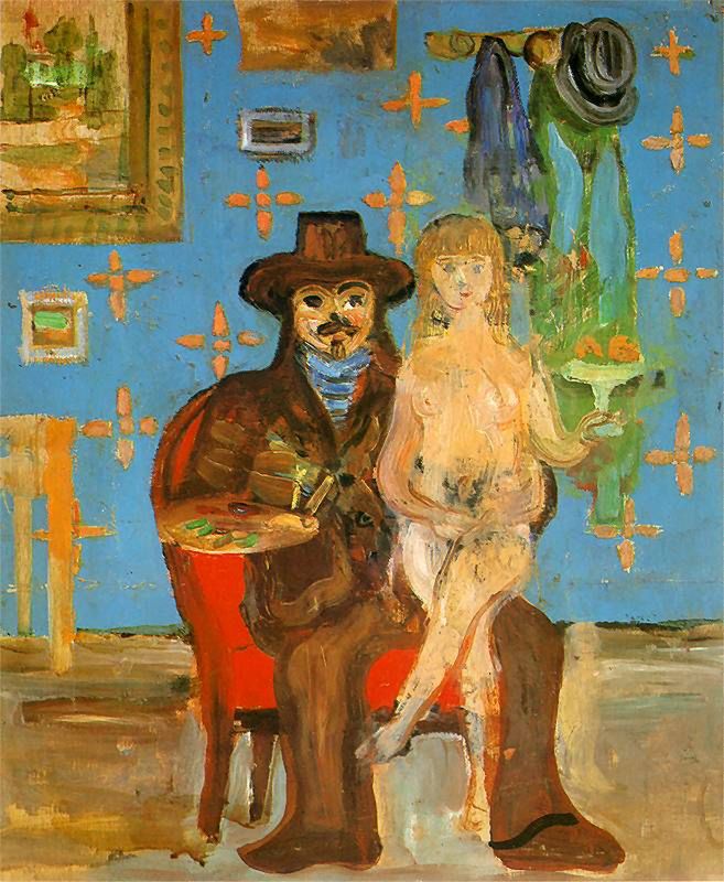 Artist with a model