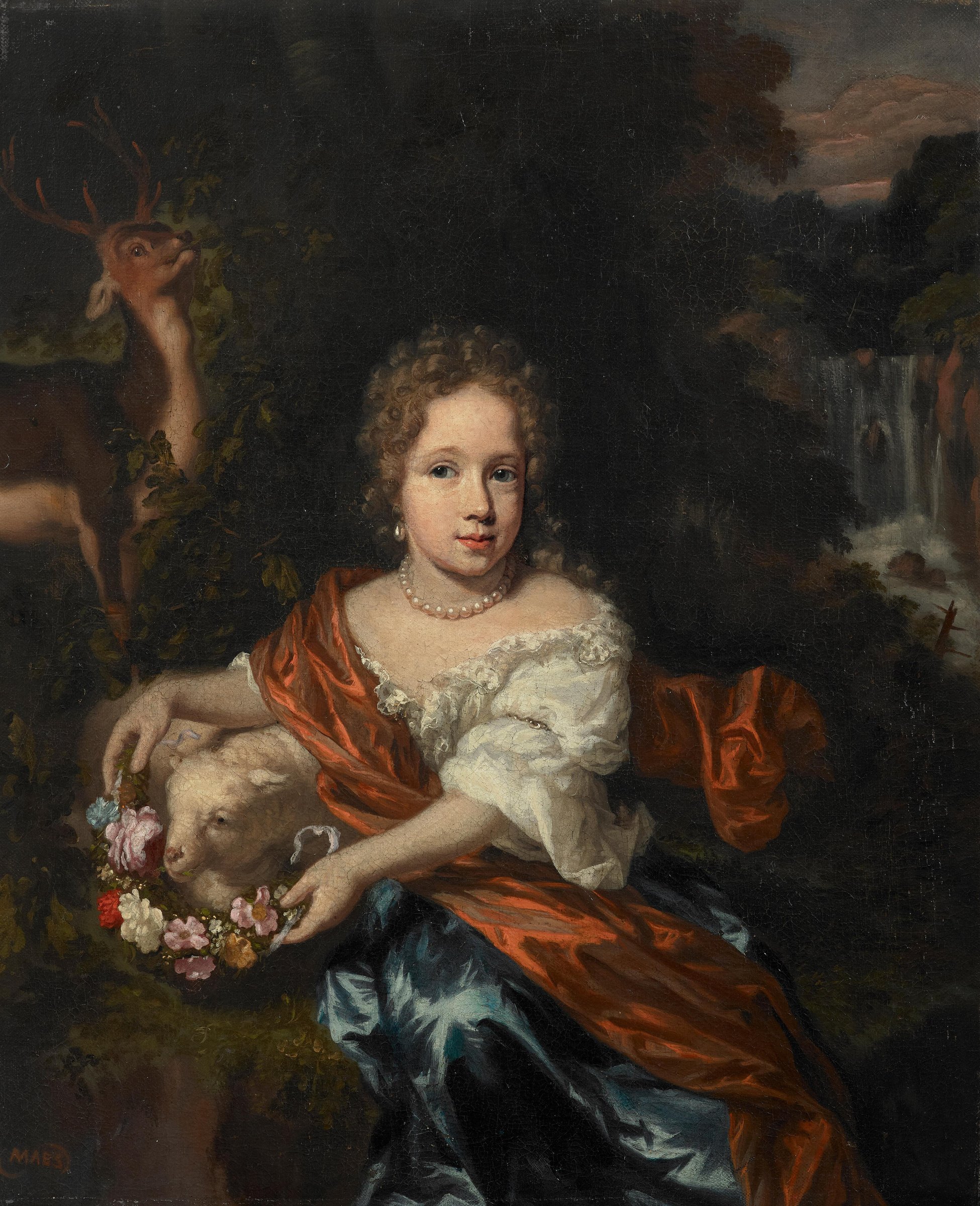 Portrait of an unknown girl by Nicolaes Maes