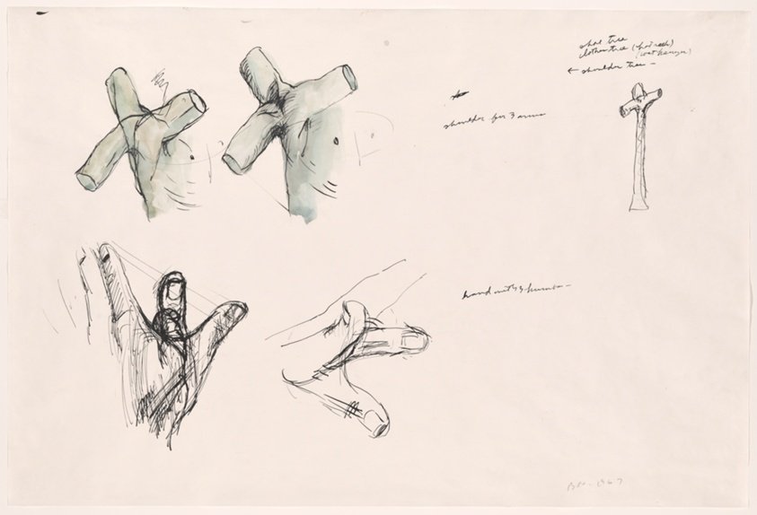 Shoulder with 3 Arms (Study for Shoulder Tree) — 1967