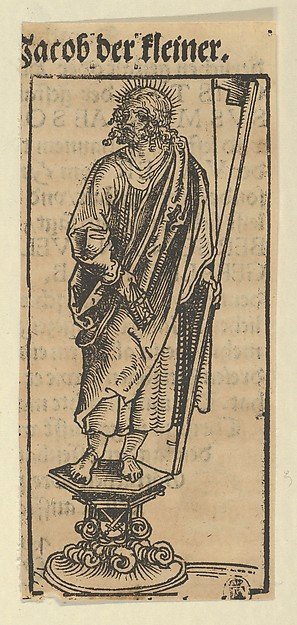 Silver Statuette of St. James the Less, from the Wittenberg Reliquaries by Lucas Cranach the Elder