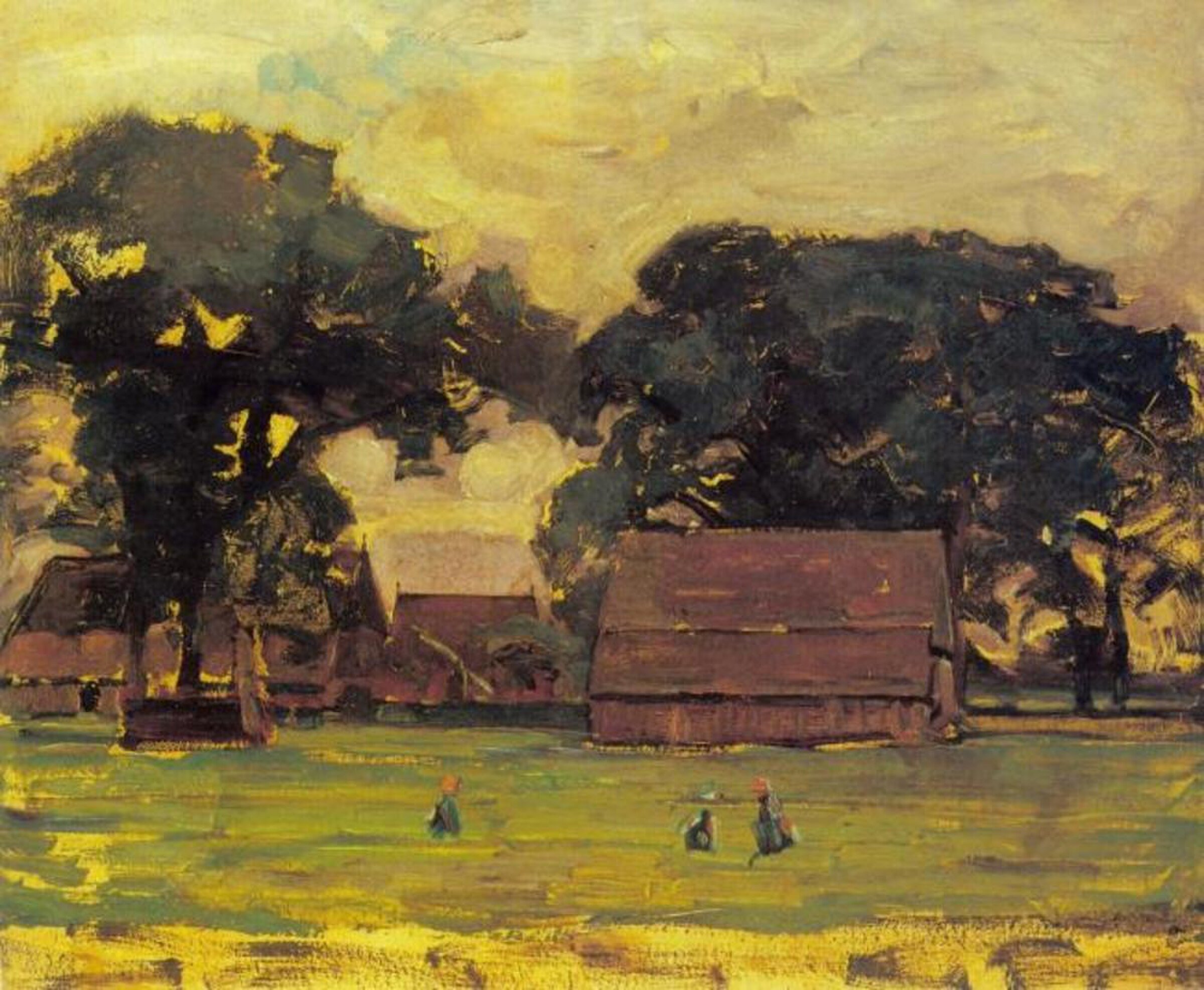 Farmstead under oak trees II — Piet Mondrian