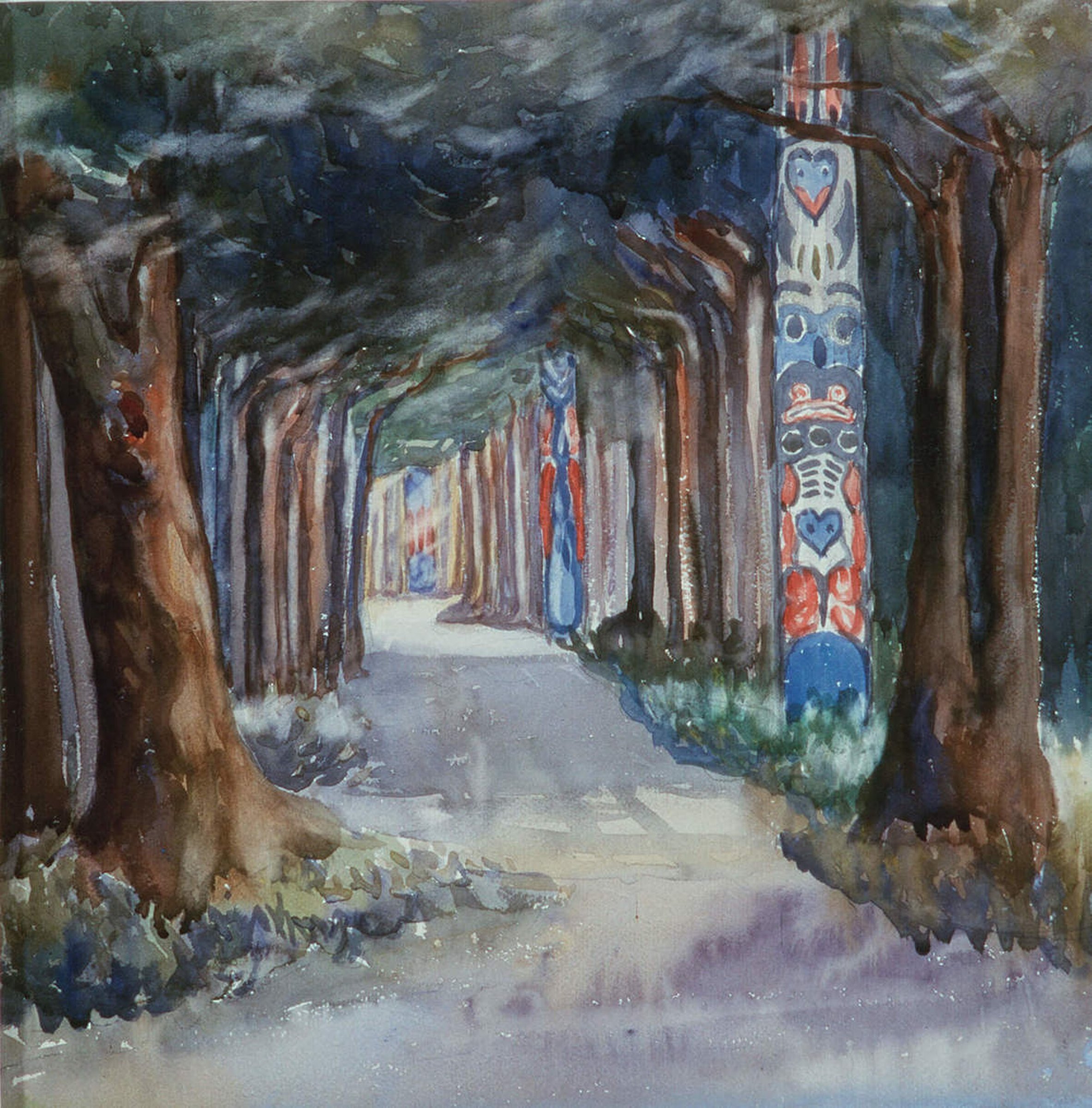 Totem Walk at Sitka by Emily Carr