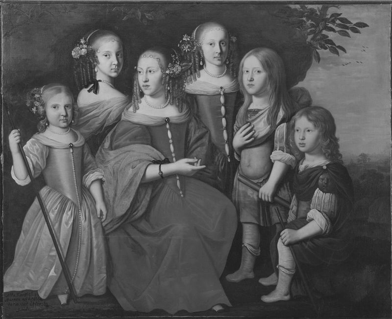 The six children of Louis VI Landgrave of Hessen-Darmstadt