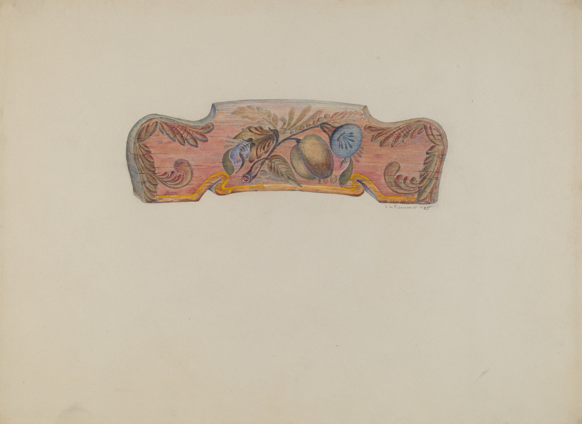 Chair back by Philippe de la Salle