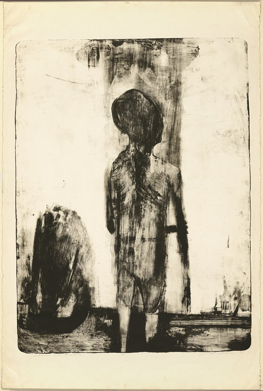 Man and Animal by Nathan Oliveira
