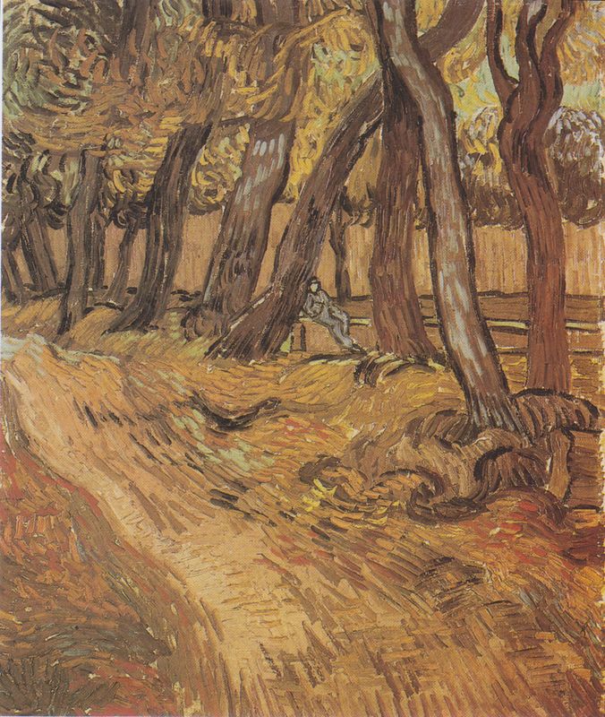 Garden of Saint-Paul Hospital with Figure, The