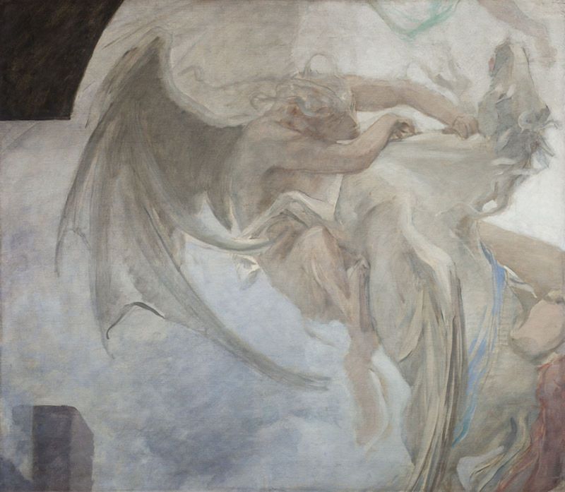 Fragment of a Painting from the Triptych Life, Love, Hatred and Death