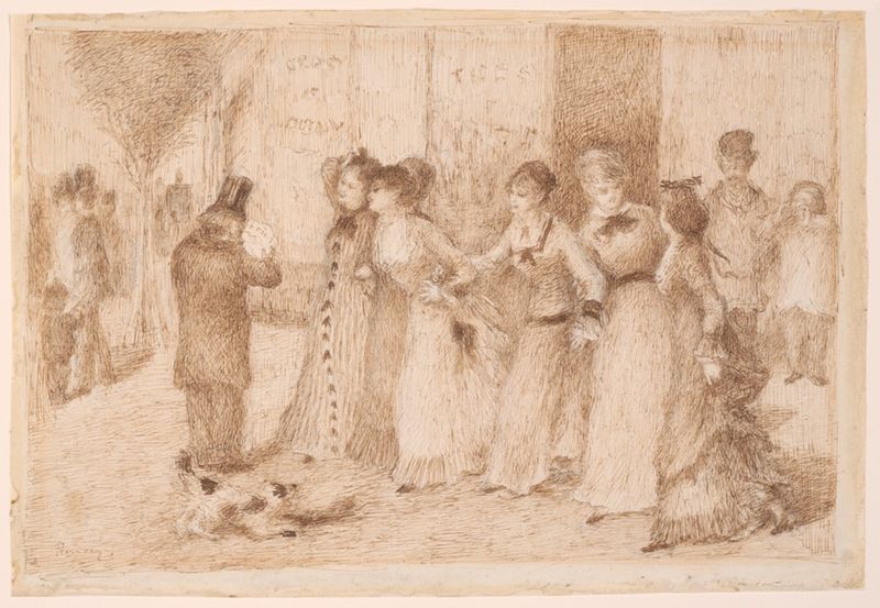 Workers' Daughters on the Outer Boulevard (Illustration for Émile Zola's "L'Assommoir")