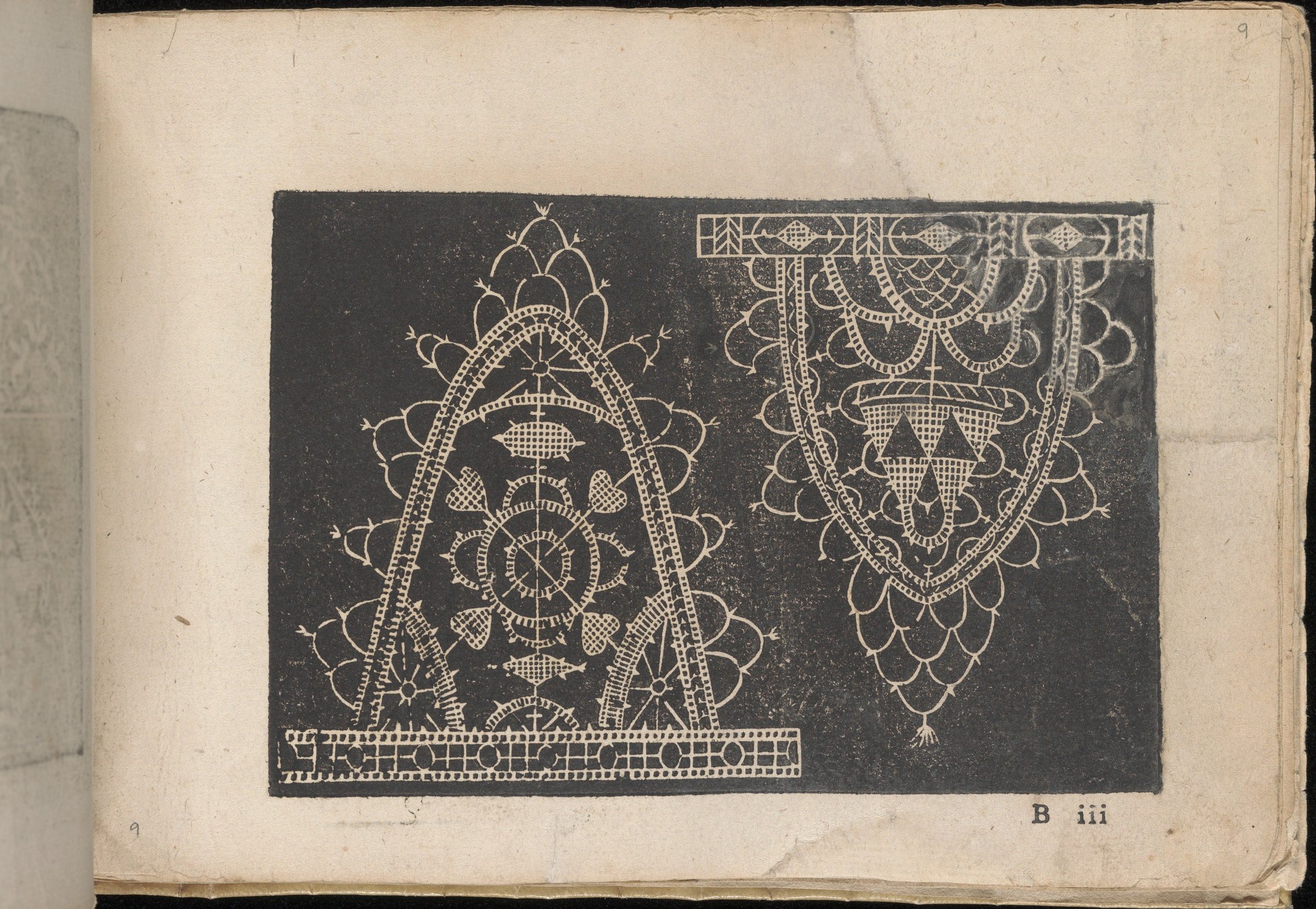 Fiori di Ricami Nuovamente Posti in Luce, page 9 (recto) by Matteo Florimi